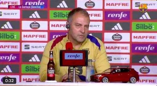 Barcellona, Flick: "Lewandowski out, Ferran Torres può fare quel ruolo". Poi va in dribbling sulla sfida con l'Inter 
