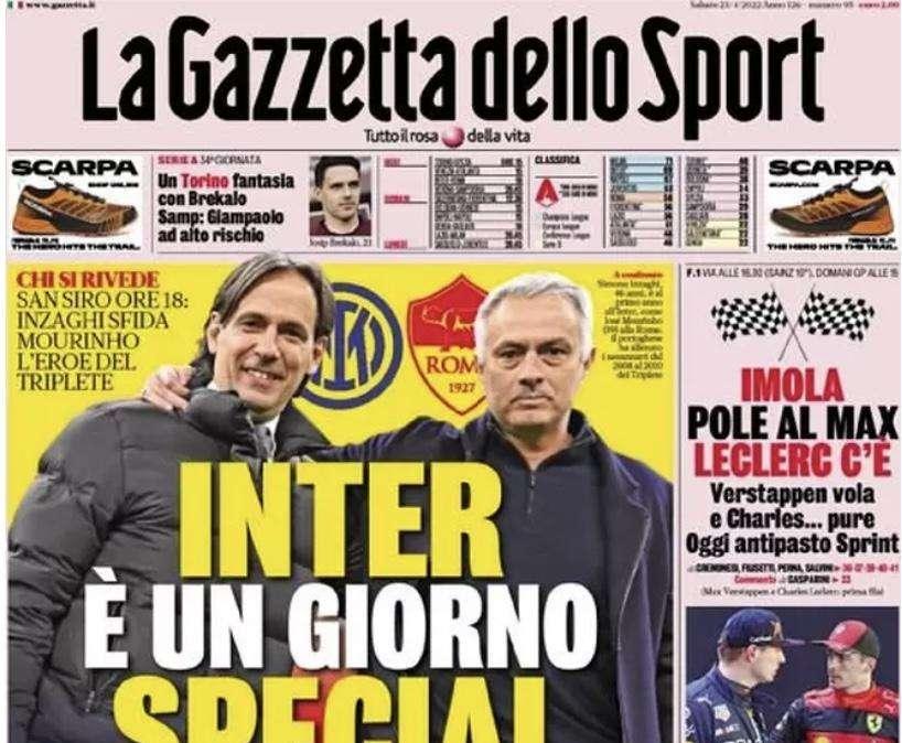 Prima GdS - Inter, è un giorno special