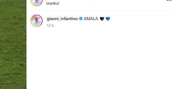 "Amala”, Infantino applaude la sua Inter: il post social scatena le polemiche