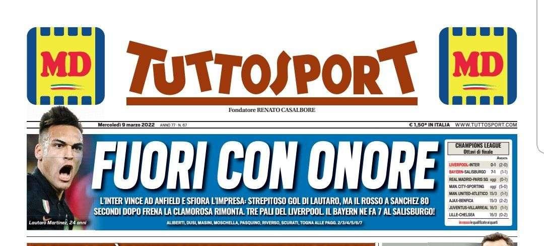Prima TS - Fuori con onore: l'Inter sfiora l'impresa