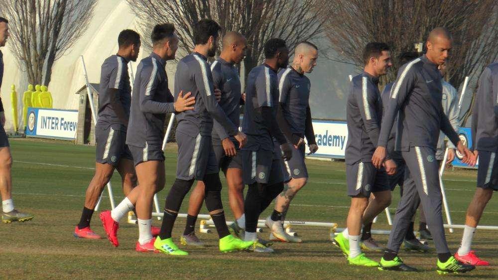 Verso Napoli-Inter, palestra e campo ad Appiano: il report