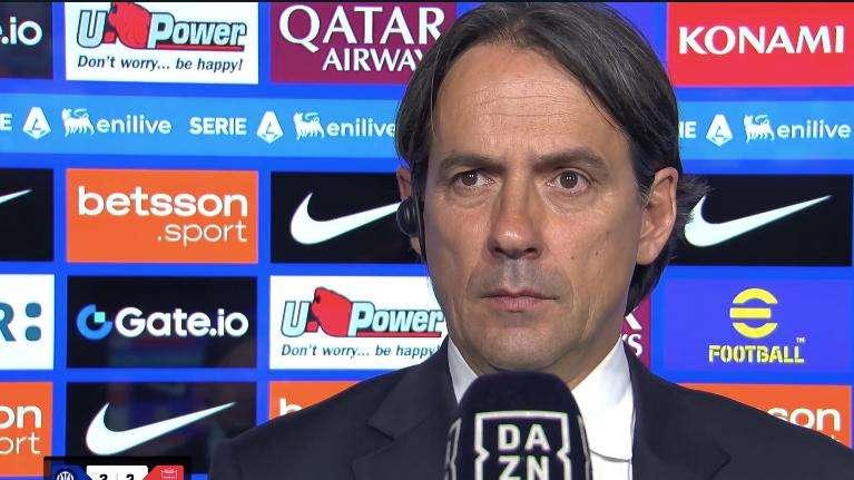 Inzaghi a DAZN: "Il segno del 'tre'? Avrei dovuto correggermi e dire quattro. Zielinski, sensazioni non buone"