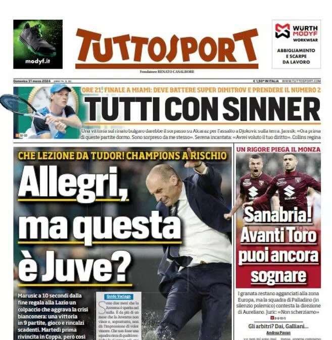 Prima TS - Allegri, ma questa è Juve? Sprofondo Napoli, vola il Milan di Leao