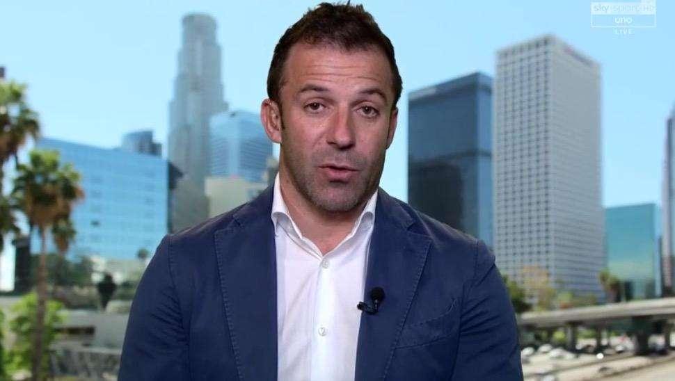 Del Piero: "Strano che la Juve non abbia quasi mai tirato in porta. In questo c'è molto merito dell'Inter"