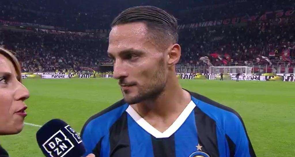 D'Ambrosio al 45': "Conte di sicuro ci caricherà, lui non sa cosa voglia dire soddisfatto"