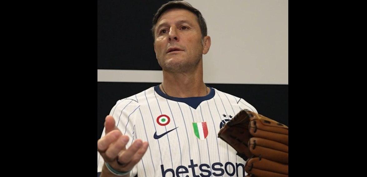VIDEO - Dal calcio al baseball: anche Zanetti indossa la maglia Away 26/27
