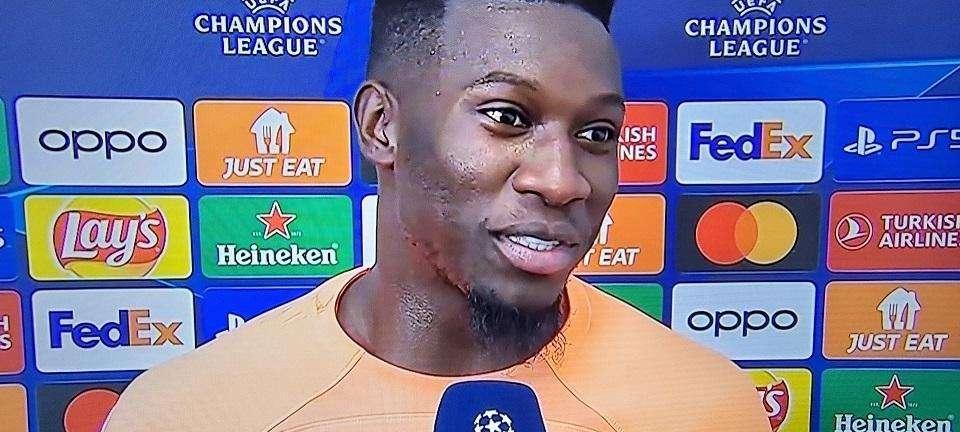Onana a Sky: "Vittoria meritata che può farci superare il momento difficile"