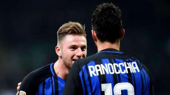 Skriniar prende il largo, Ranocchia fa altri punti