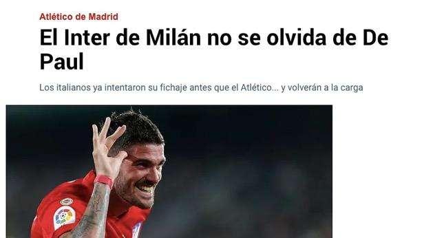 Marca - L'Inter non dimentica De Paul: l'Atletico Madrid pensa alle cessioni, i nerazzurri torneranno alla carica