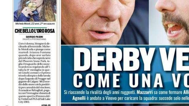 Prima pagina TS - Che scintille Spalletti-Di Francesco