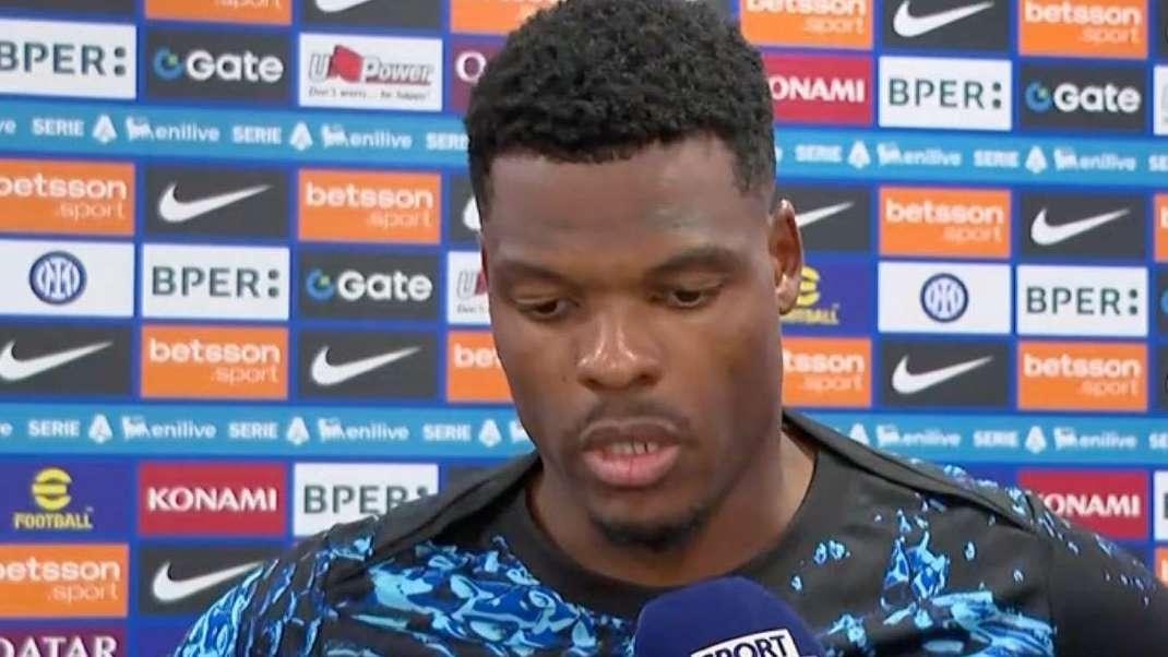 Dumfries: "Un rigore così è difficile sia per l'arbitro che per i giocatori. Bisogna tutelare di più i difensori"