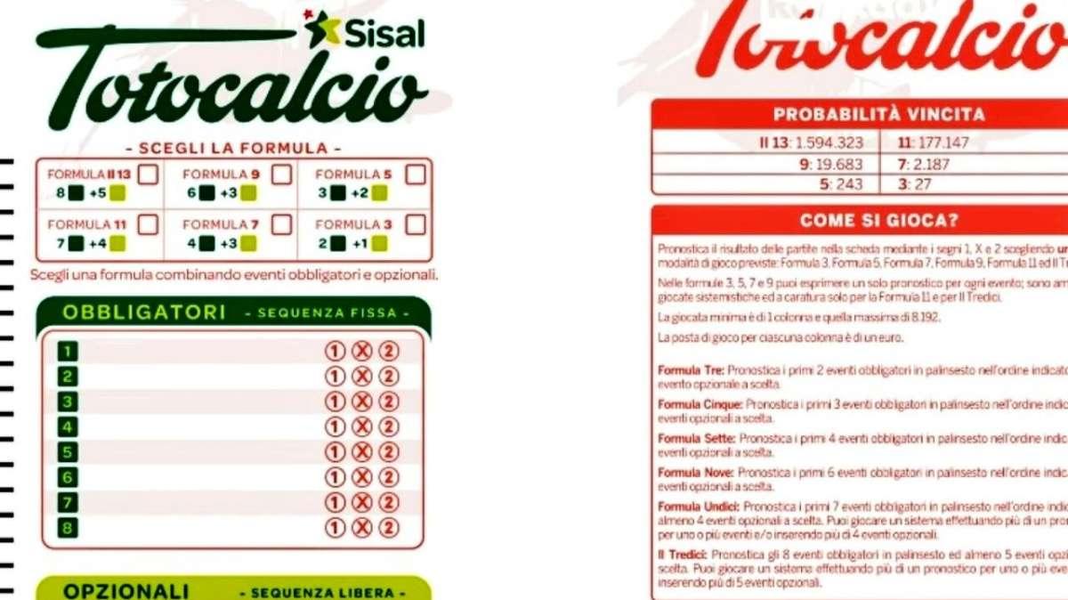 Totocalcio, primo concorso della nuova stagione: Inter-Monza in palinsesto