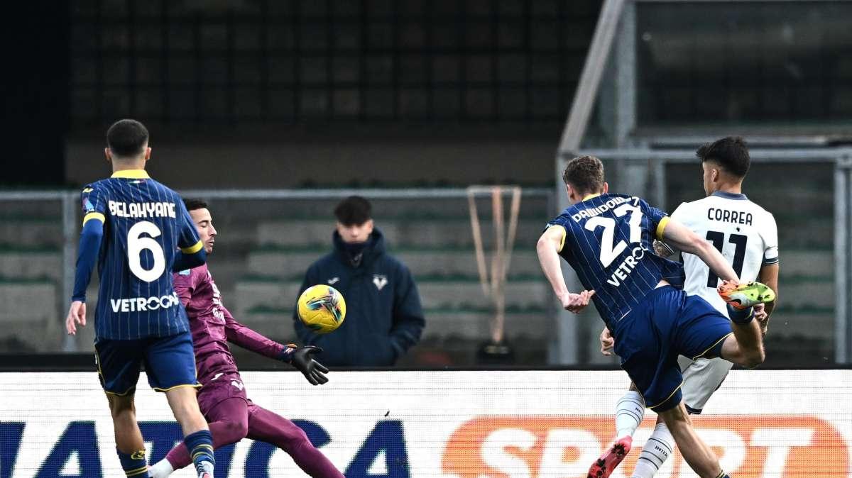 Angolo Tattico di Verona-Inter - Correa che viene incontro e inventa, Thuram in profondità, Bisseck attaccante aggiunto