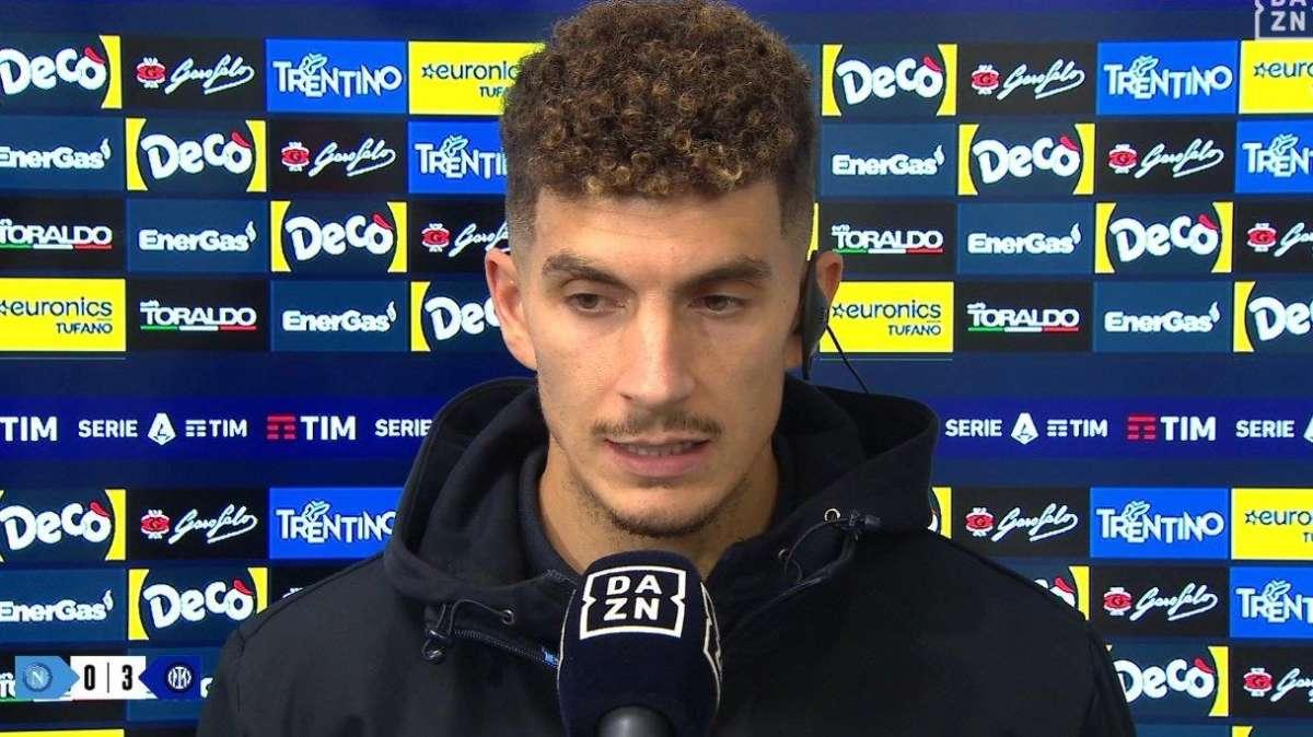 Napoli, Di Lorenzo a DAZN: "Il risultato non ci lascia felici, c'è delusione perché è netto. Ma buona prestazione"