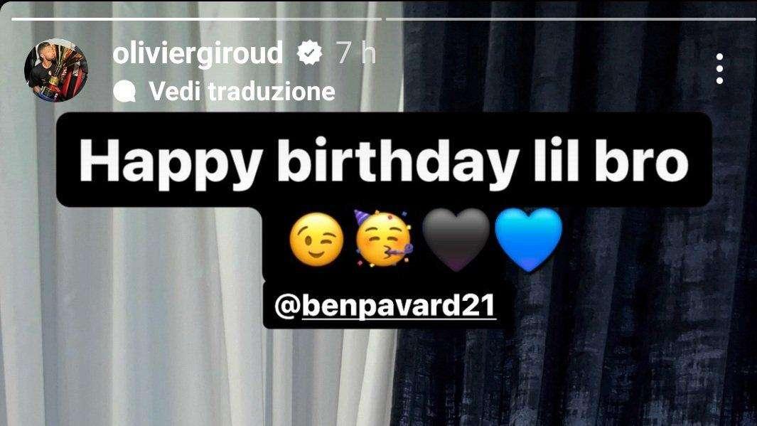 Giroud e Pavard fratelli oltre i colori. Gli auguri del bomber della Francia a Benjamin