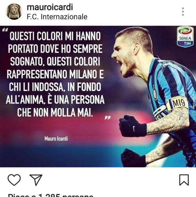 Icardi: "L'Inter è la squadra che amo, giocherò la UCL con questi colori"