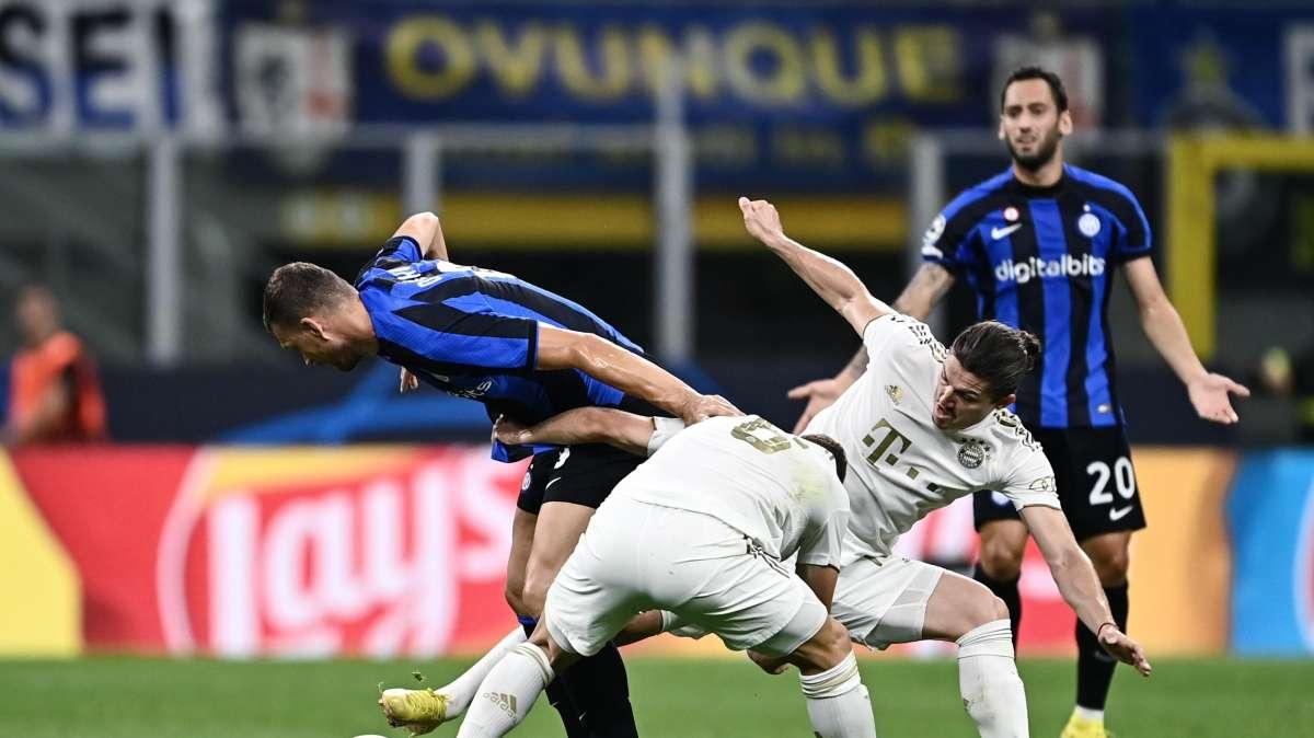 Inter-Bayern Monaco -  Bayern in controllo, Inter guardinga. I nerazzurri vanno a strappi ma pagano l'avvio di ripresa