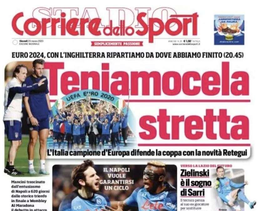Prima CdS - Teniamocela stretta: l’Italia riparte da dove aveva finito 