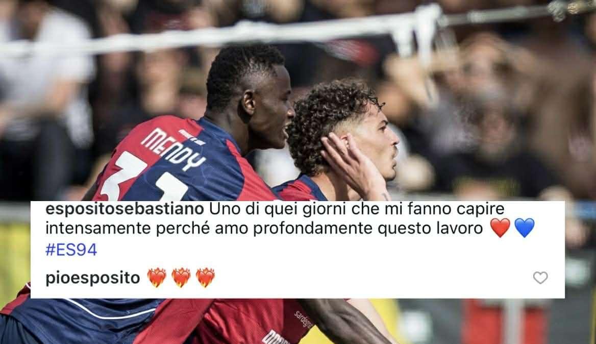 Sebastiano Esposito: "Ecco perché amo intensamente questo lavoro". Arriva anche la reazione di Pio 