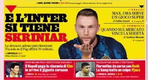Prima GdS - L'Inter si tiene Skriniar: lo slovacco adesso può rinnovare
