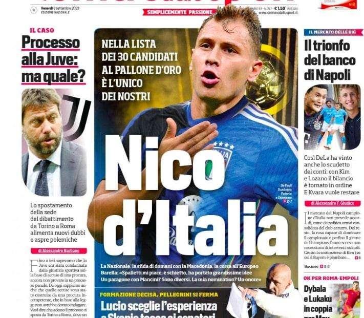 Prima CdS - Nico d'Italia: nella lista dei 30 candidati al Pallone d'Oro è l'unico dei nostri