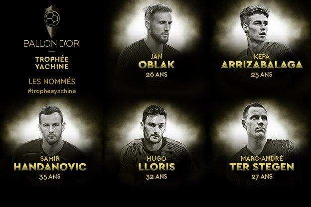 Trofeo Yashin: Samir Handanovic in lizza per il Pallone d'Oro dei portieri