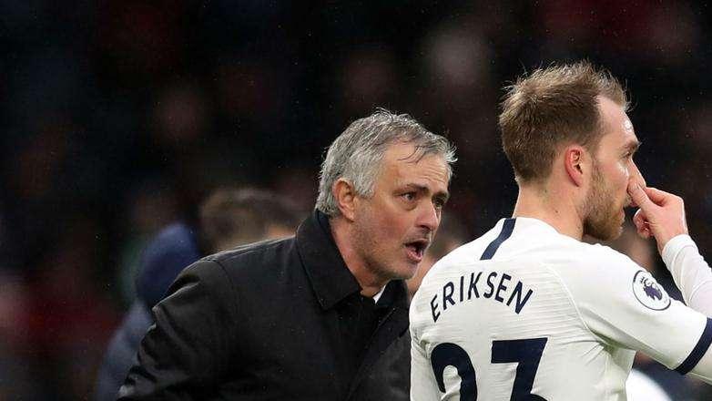 Mourinho: "Ho provato a convincere Eriksen, ma sin dal primo giorno mi ha detto che la decisione era già presa"