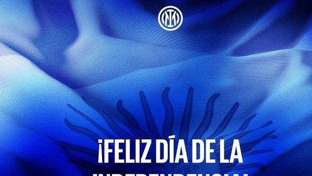 Oggi in Argentina è il Dia de la Independencia: anche l'Inter lo celebra su Twitter