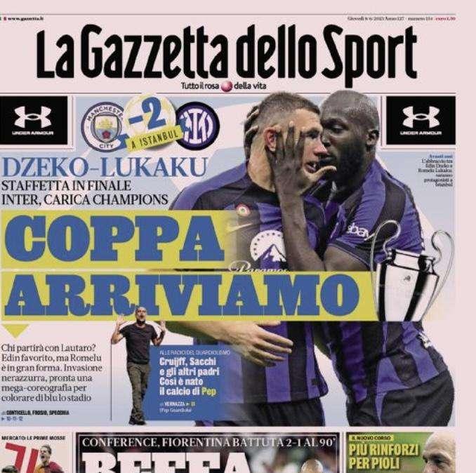 Prima GdS - Coppa, arriviamo: staffetta Dzeko-Lukaku 