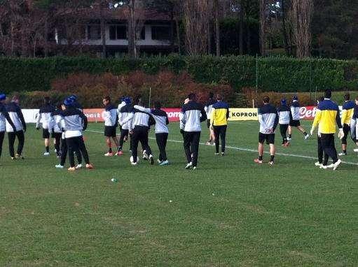 Wes si allena sereno, Cassano punta Nagatomo