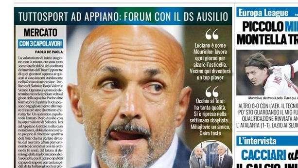 Prima TS - Inter, parla Ausilio: "Spalletti un tesoro per noi. Vecino presto un top, occhio al Toro"