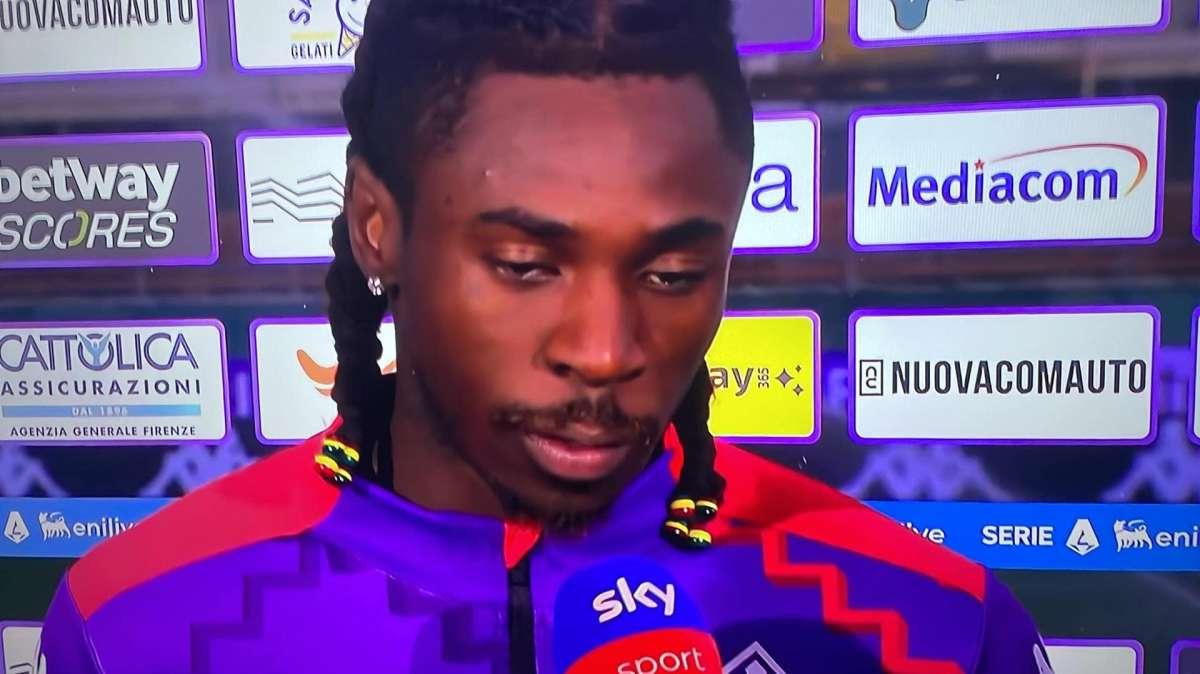 Fiorentina, Kean a Sky: "Stasera con l'Inter è uno scontro diretto tra grandi, dobbiamo restare in vetta"