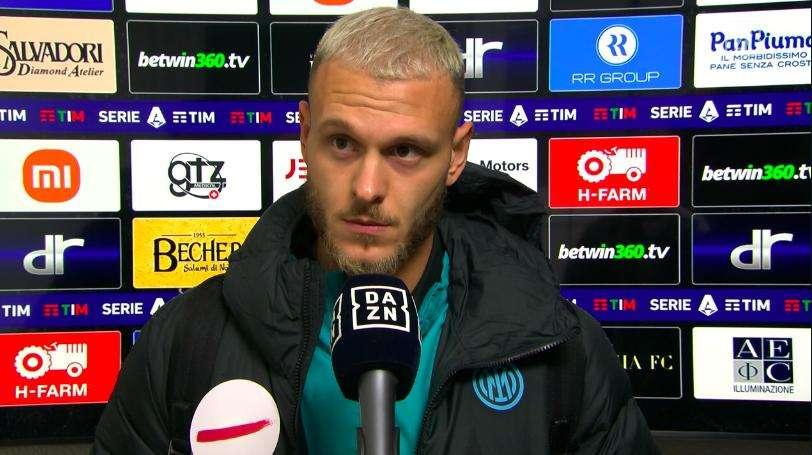 Dimarco DAZN: "Sarà una partita difficile. Contento delle parole di Recoba"