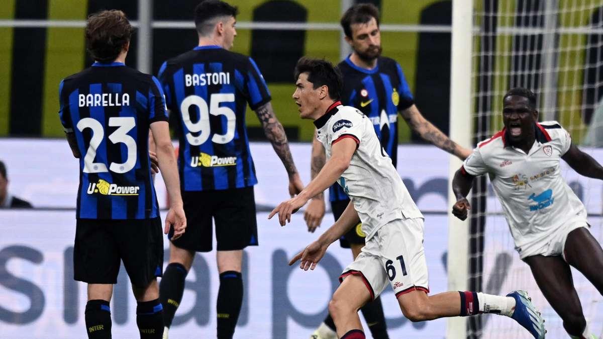 VIDEO - Il Cagliari rimonta due volte l'Inter: gli highlights del 2-2 di San Siro 
