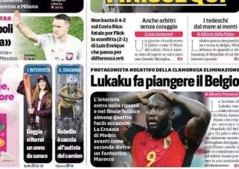 Prima CdS - Lukaku fa piangere il Belgio