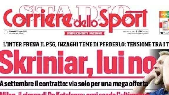 Prima CdS - Skriniar, lui no. L'Inter frena il PSG, a settembre il contratto: via solo per una mega offerta 