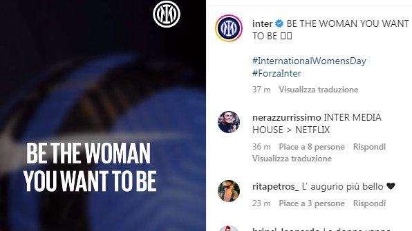 Be the woman you want to be: la dedica dell'Inter alla festa della donna