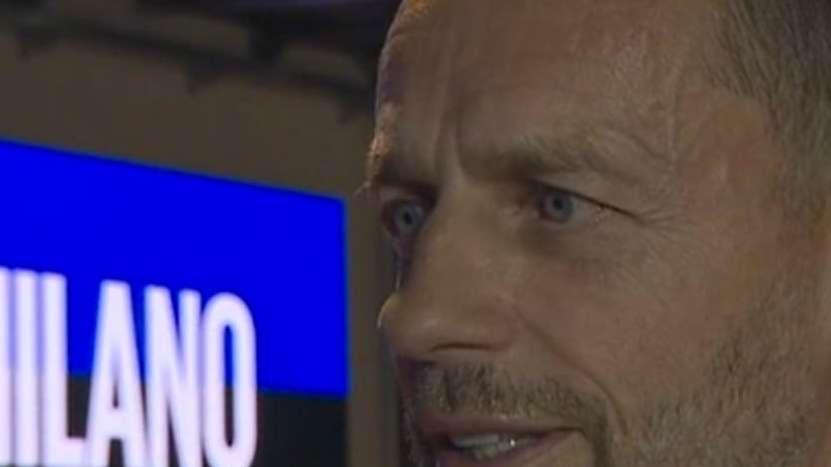 Ceferin: "Stasera grande semifinale di una grande stagione. San Siro bellissimo, ma è vecchio"