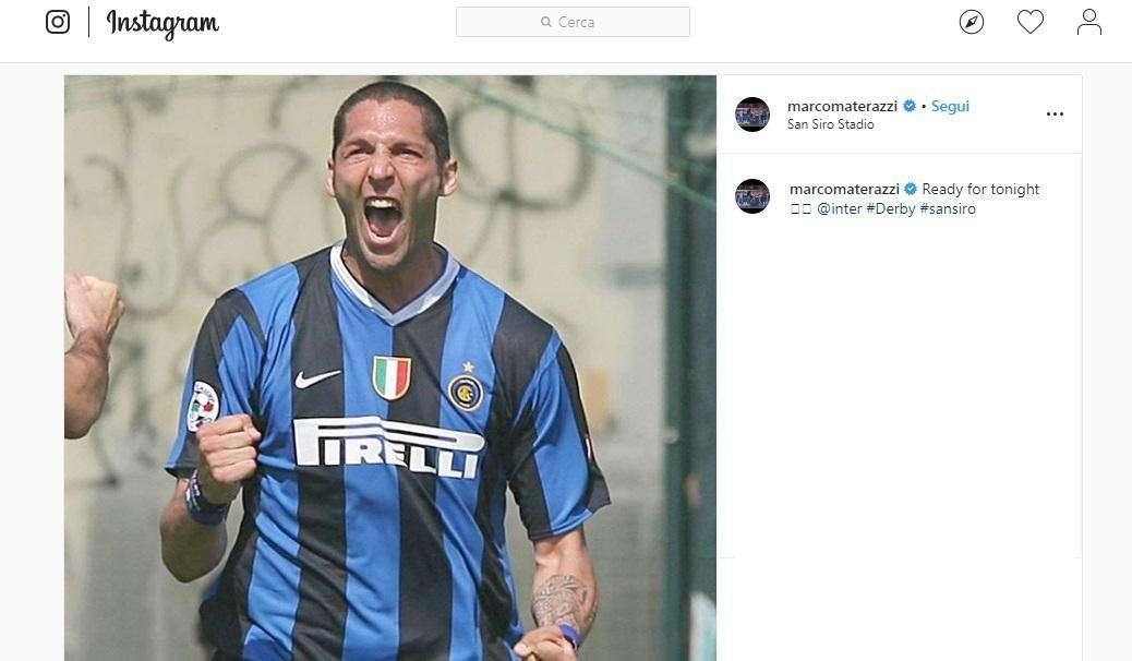 Materazzi si carica in vista del derby: "Ready for tonight"