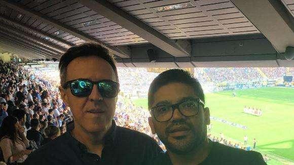 Agente e padre di Gabigol a San Siro per il derby