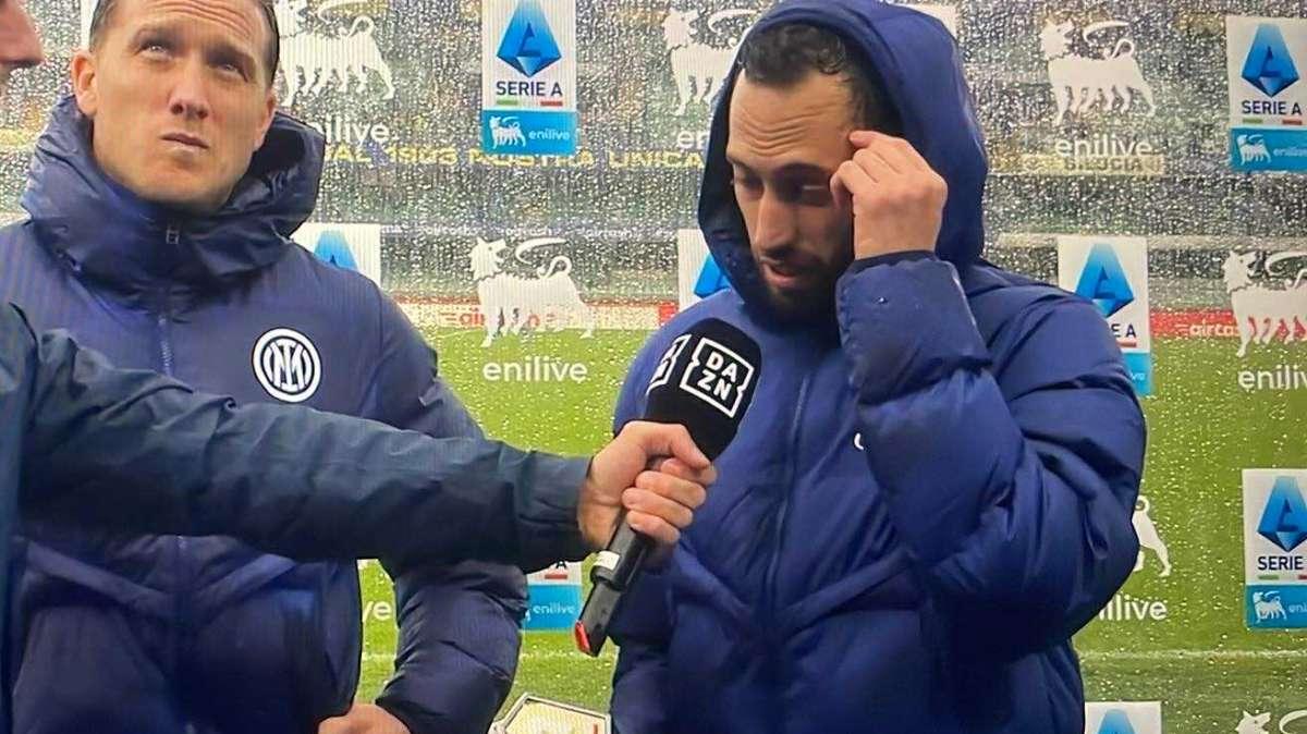Calhanoglu Player of the Match a DAZN: "Un po' di fortuna ci vuole. Vogliamo arrivare su dove meritiamo"