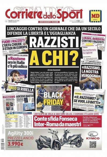 Prima CdS - Razzisti a chi? Linciaggio contro chi difende l'uguaglianza. Conte sfida Fonseca: Dzeko in panchina