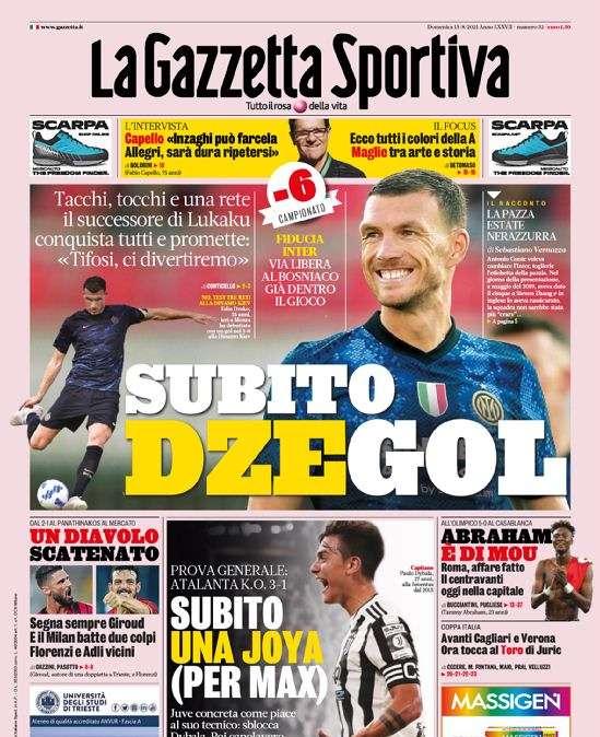 Prima GdS - Subito Dzegol. Capello: "Inzaghi può farcela"
