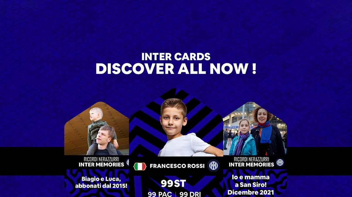 Arrivano le Inter Cards, dove il protagonista è il tifoso