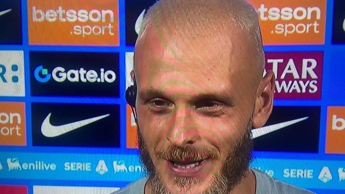 Dimarco a DAZN: "Abbiamo tenuto un ritmo allucinante, in spogliatoio ci divertiamo"