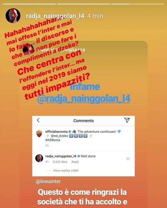 Nainggolan attacca su Instagram: "Mai offesa l'Inter, siamo impazziti?"