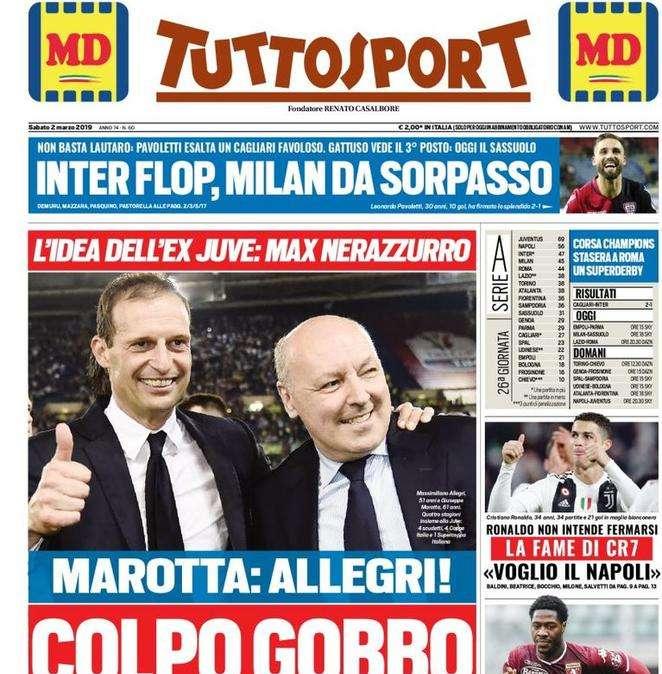 Prima TS - Marotta: Allegri! Colpo gobbo