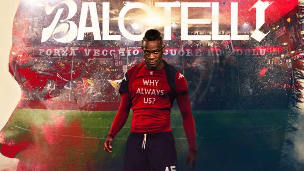 UFFICIALE - Il Genoa accoglie finalmente il suo nuovo attaccante: Balotelli è rossoblu