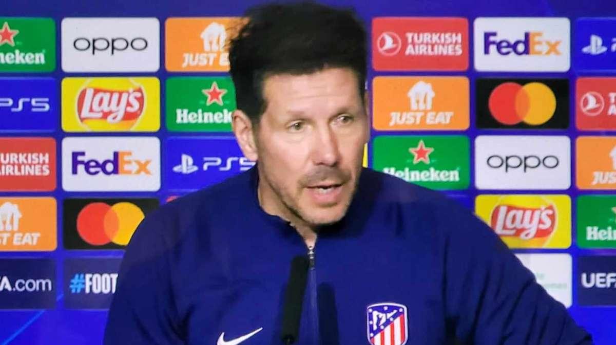 Atletico, Simeone in conferenza: "Cosa manca all'Inter? Gioca in maniera incredibile, ma può succedere di perdere"