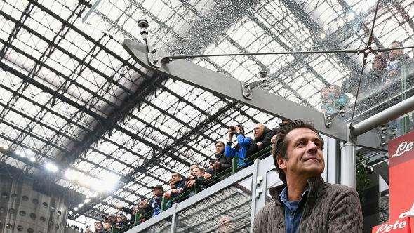 Giro d'Italia, Berti alla partenza di Piacenza: "Sono qui anche per festeggiare lo scudetto dell'Inter"
